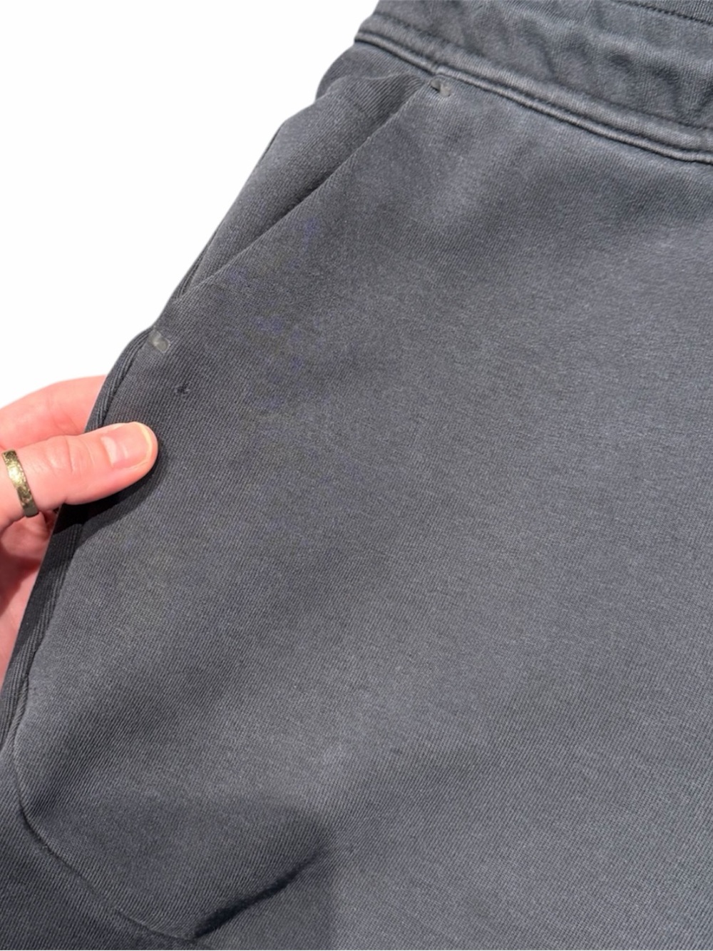 Nike Kids Dark Gray Jogger Sweatpants with White Swoosh - Picture 4 of 8